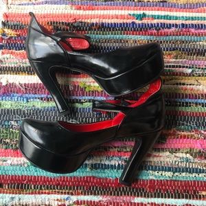 Rubie’s costume black and red goth heels